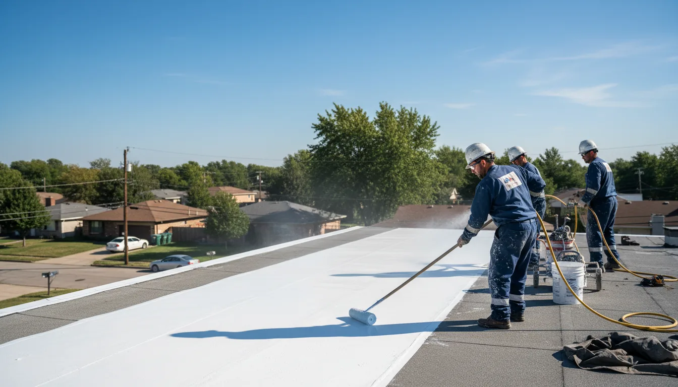 Commercial roof coating in Broadview, NM near me